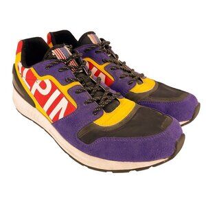 POLO RALPH LAUREN Leather Suede Train100-SK-ATH Purple Tech Alpine Sneaker sz 11